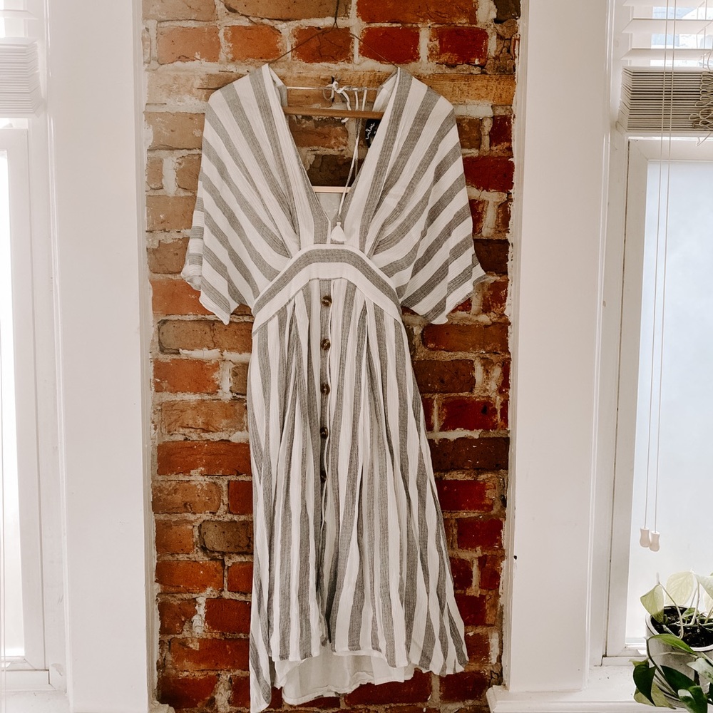 Lulu’s Striped Midi Dress